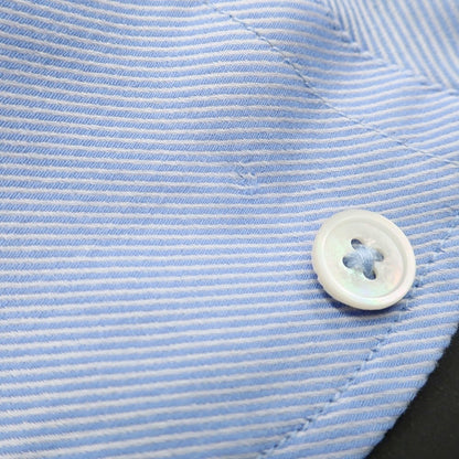 【中古】バグッタ Bagutta ストレッチ コットン ワイドカラー ドレスシャツ ライトブルー【 42 】【 状態ランクC 】【 メンズ 】