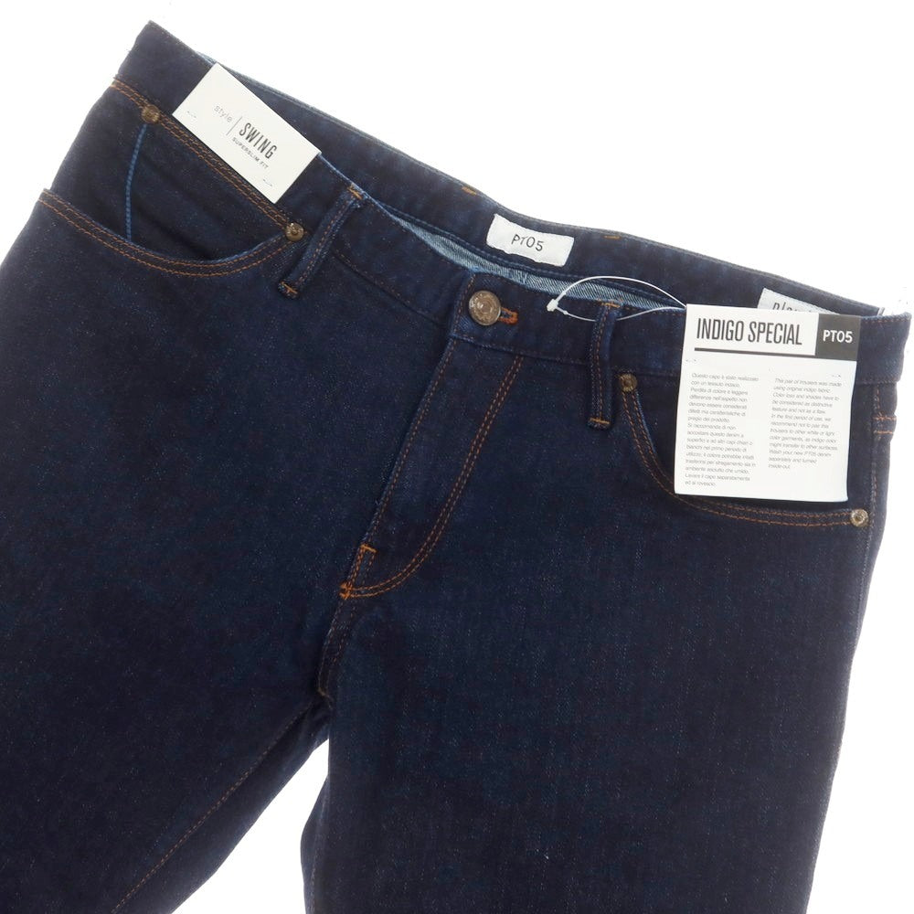 【中古】ピーティーゼロチンクエ PT05 SWING ストレッチ コットン ジーンズ デニムパンツ ネイビーインディゴ【 34 】【 状態ランクA 】【 メンズ 】
