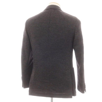 【中古】ラルディーニ LARDINI ウール テーラードジャケット グレーxブラウン【 42 】【 状態ランクB 】【 メンズ 】