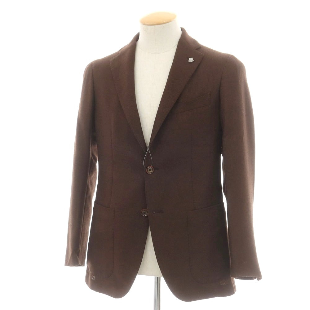 【中古】タリアトーレ TAGLIATORE ウール テーラードジャケット ブラウン【 44 】【 状態ランクB 】【 メンズ 】