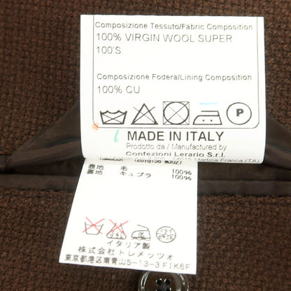 【中古】タリアトーレ TAGLIATORE ウール テーラードジャケット ブラウン【 44 】【 状態ランクB 】【 メンズ 】