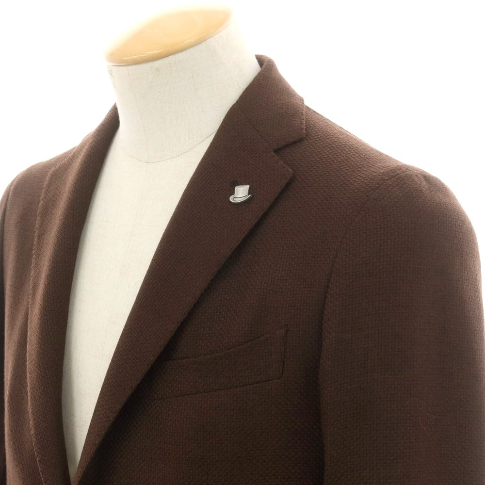 【中古】タリアトーレ TAGLIATORE ウール テーラードジャケット ブラウン【 44 】【 状態ランクB 】【 メンズ 】