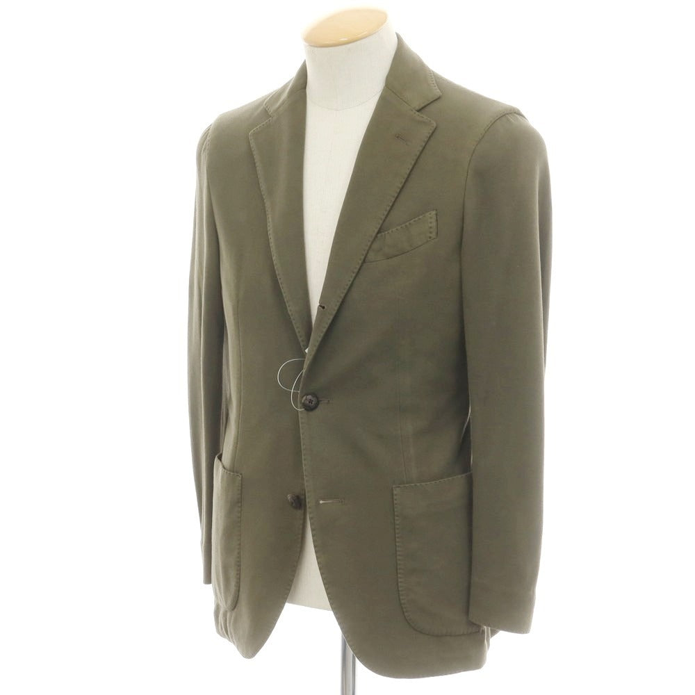 【中古】ラルディーニ LARDINI コットンジャージー カジュアルジャケット オリーブ【 44 】【 状態ランクD 】【 メンズ 】