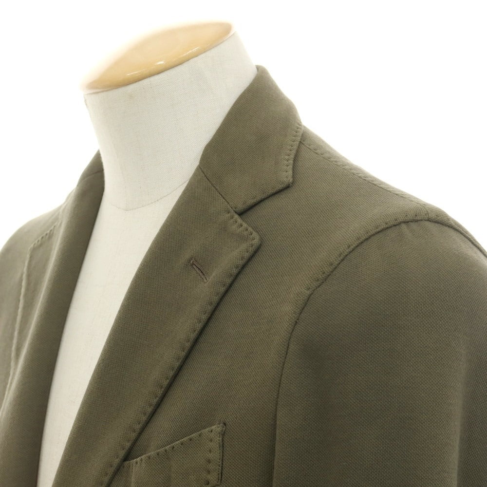 【中古】ラルディーニ LARDINI コットンジャージー カジュアルジャケット オリーブ【 44 】【 状態ランクD 】【 メンズ 】
