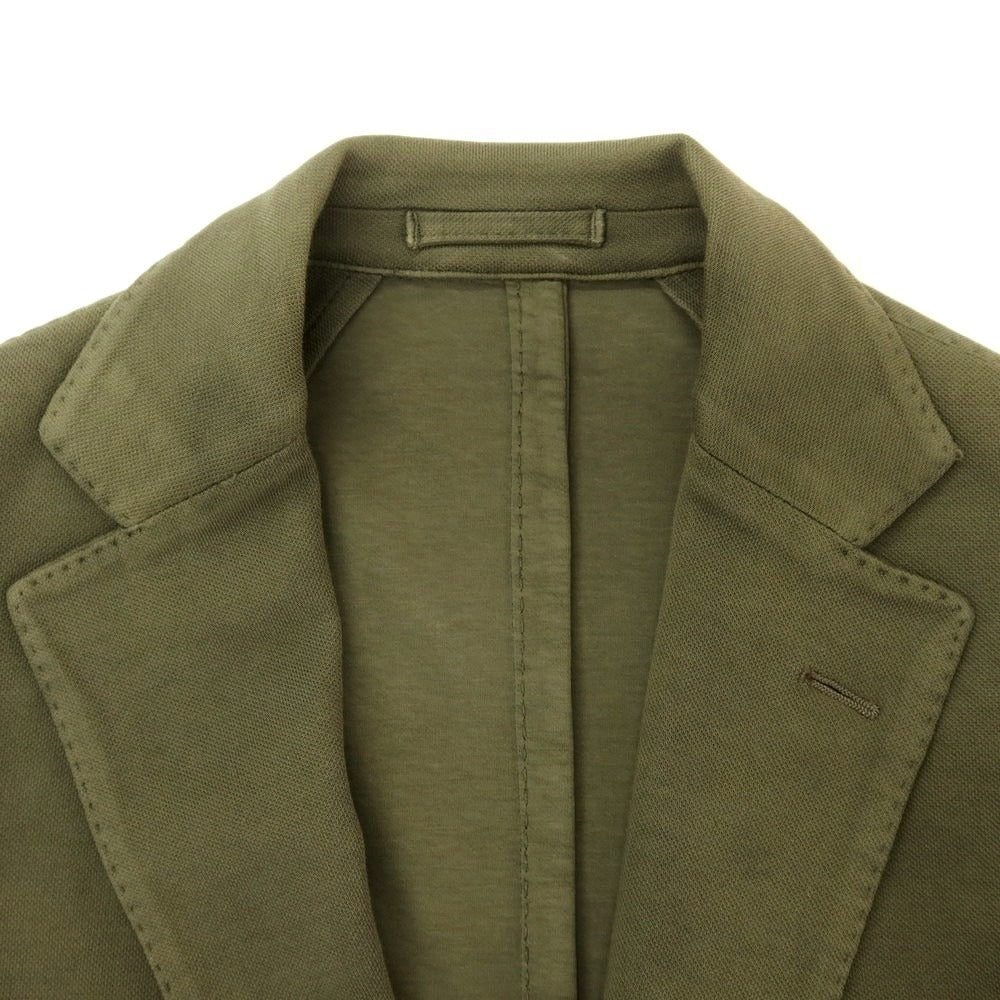 [Used] LARDINI Cotton Jersey Casual Jacket Olive [44] [Condition Rank D] [Men&