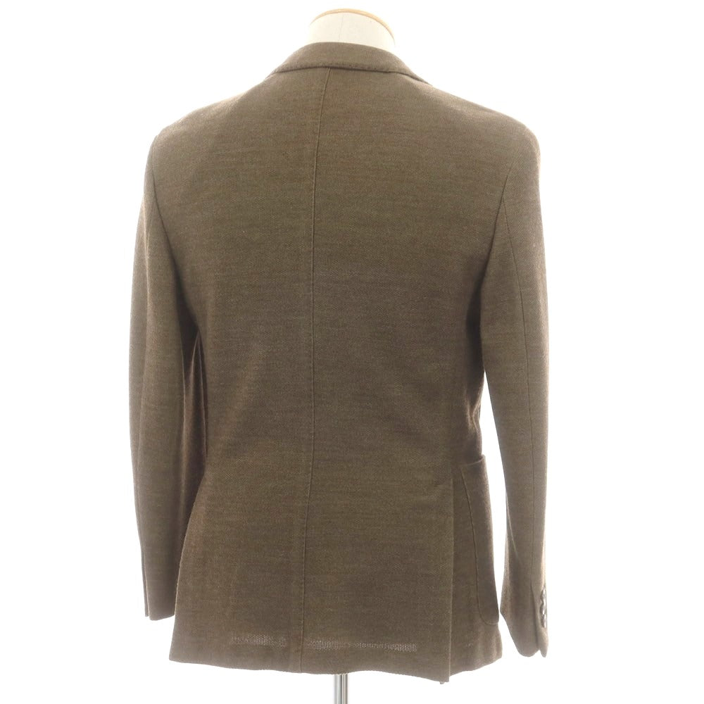 【中古】ボリオリ BOGLIOLI DOVER コットンウールジャージー テーラードジャケット オリーブブラウン【 44 】【 状態ランクB 】【 メンズ 】