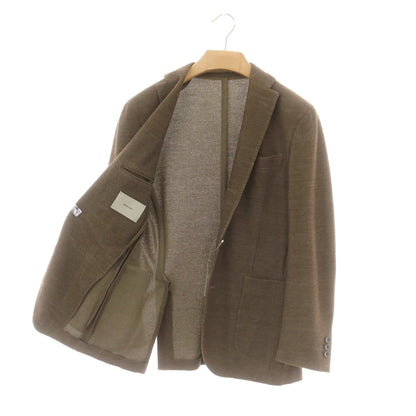 【中古】ボリオリ BOGLIOLI DOVER コットンウールジャージー テーラードジャケット オリーブブラウン【 44 】【 状態ランクB 】【 メンズ 】