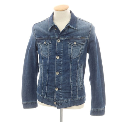 [Used] GAS Stretch Denim Jacket Navy [46] [Condition Rank B] [Men&