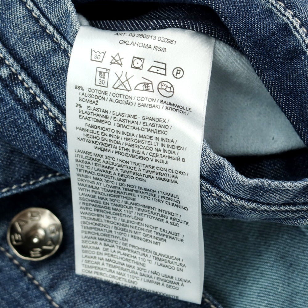 [Used] GAS Stretch Denim Jacket Navy [46] [Condition Rank B] [Men&