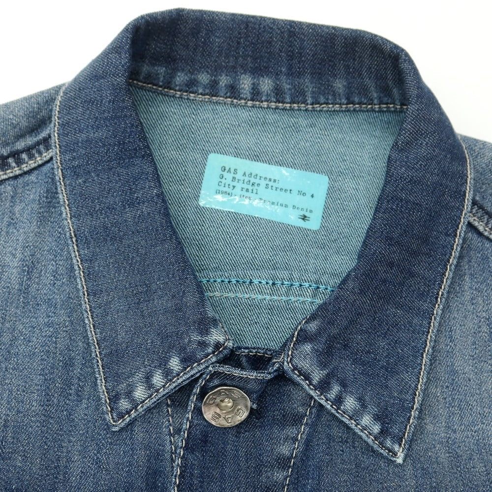 [Used] GAS Stretch Denim Jacket Navy [46] [Condition Rank B] [Men&