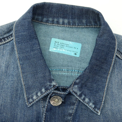 [Used] GAS Stretch Denim Jacket Navy [46] [Condition Rank B] [Men&