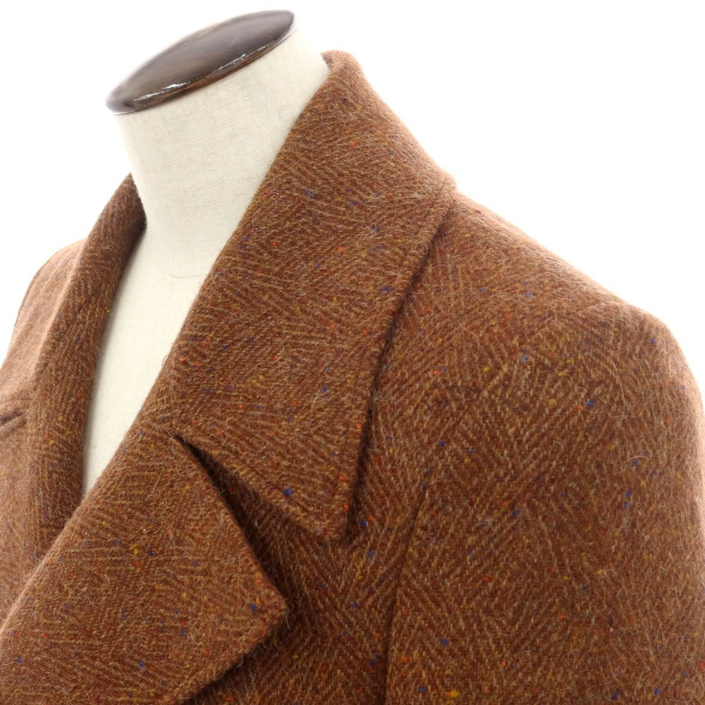 【新品】ジャン フランコ ボメザドリ Gian Franco Bommezzadri ウールアルパカ ピーコート ブラウン【 50 】【 状態ランクN 】【 メンズ 】
