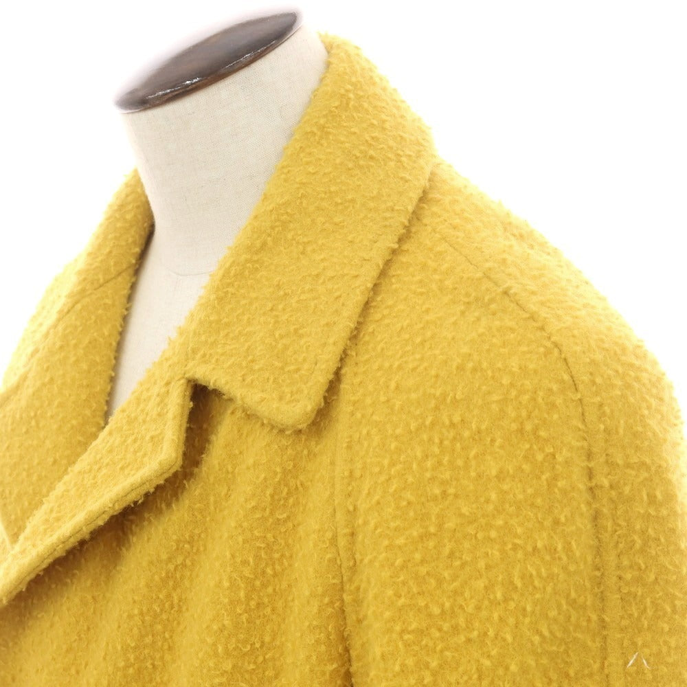 【新品】エルネスト ernesto GFB 起毛ウール ベルテッドコート マスタードイエロー【 50 Drop8 】【 状態ランクN 】【 メンズ 】