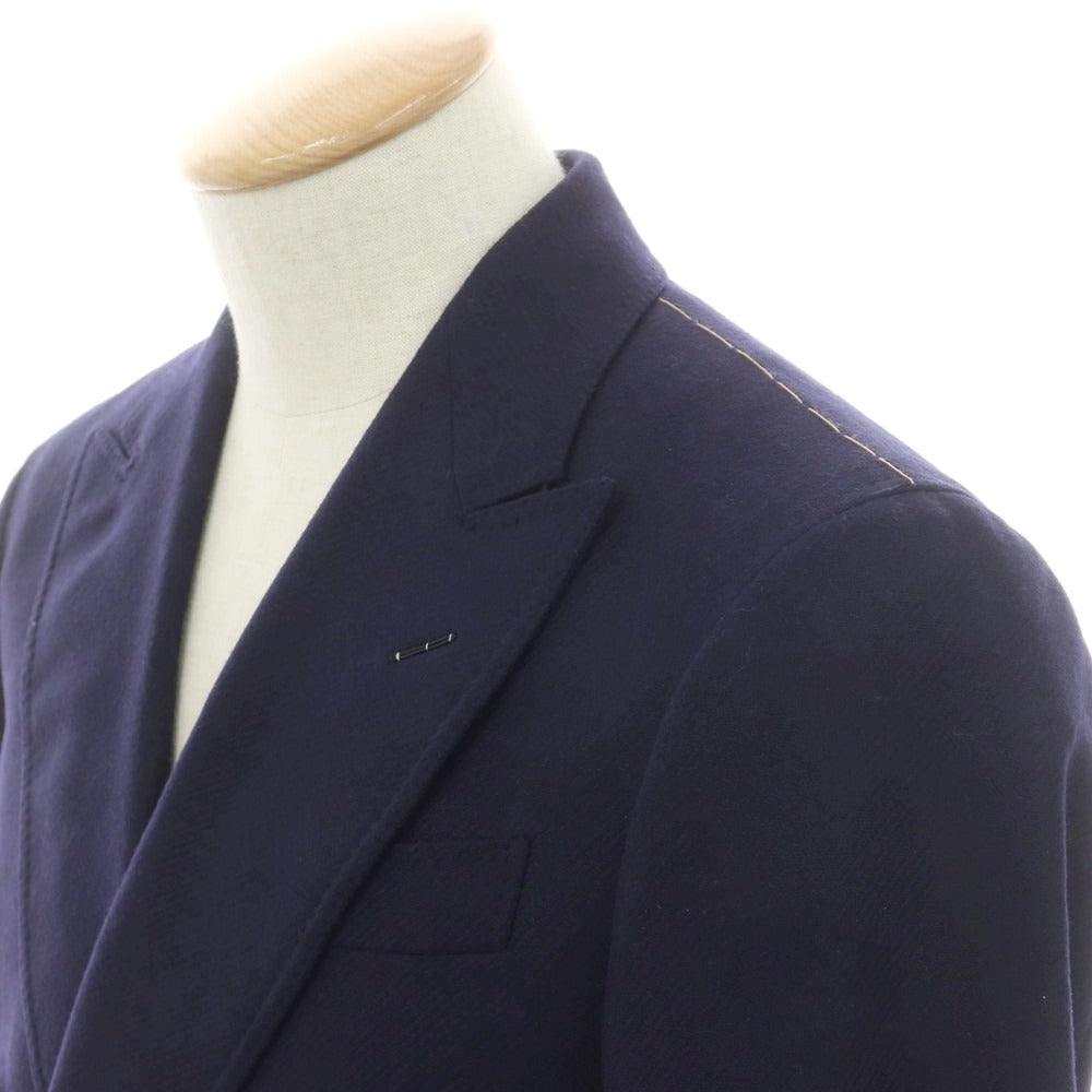 【新品】ジャン フランコ ボメザドリ Gian Franco Bommezzadri ウール ダブルテーラードジャケット ネイビー【 44 Drop6 】【 状態ランクN 】【 メンズ 】