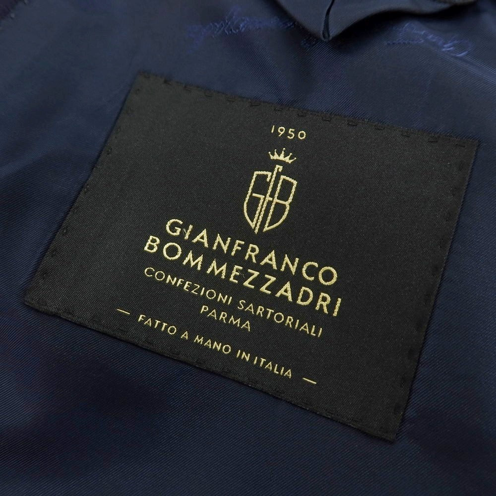 【新品】ジャン フランコ ボメザドリ Gian Franco Bommezzadri ウール ダブルテーラードジャケット ネイビー【 48 Drop6 】【 状態ランクN 】【 メンズ 】