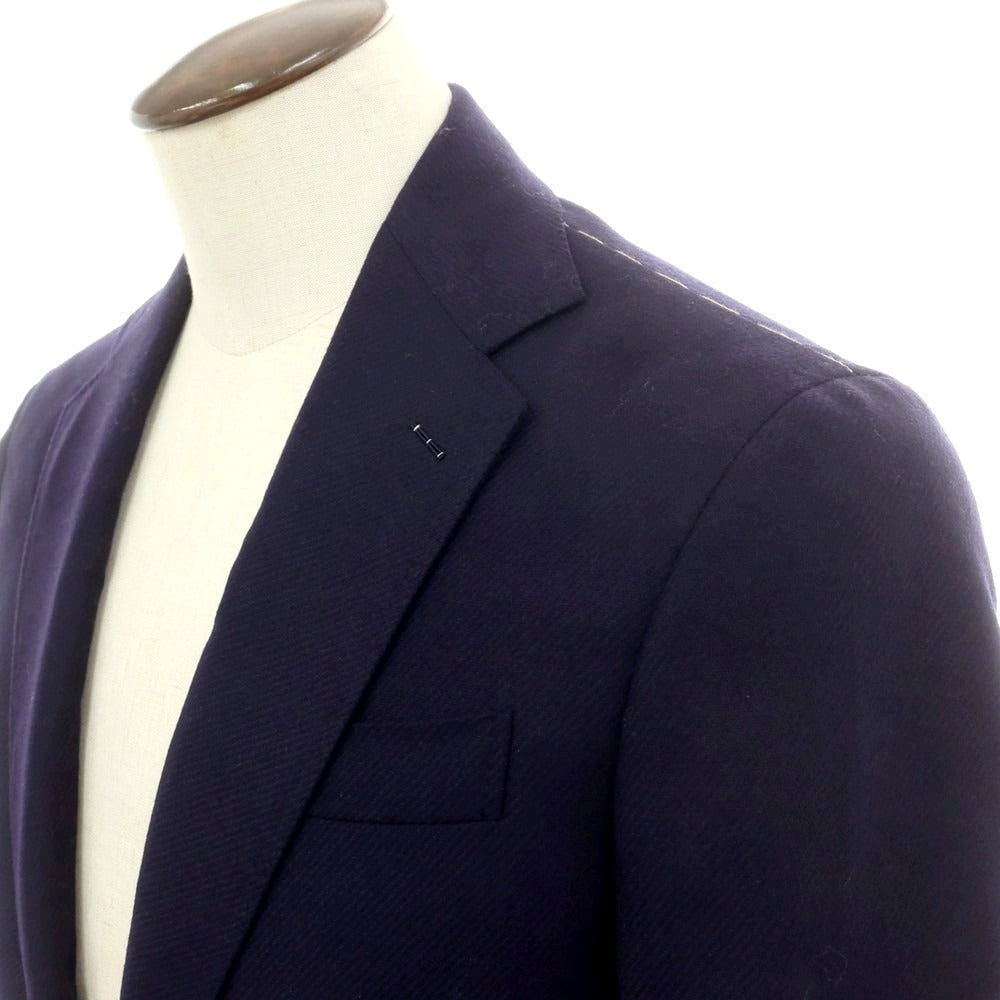 【新品】ジャン フランコ ボメザドリ Gian Franco Bommezzadri ウール テーラードジャケット ネイビー【 50 Drop6 】【 状態ランクN 】【 メンズ 】