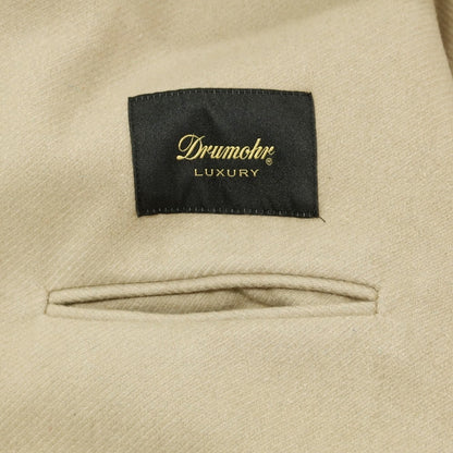 【新品】ドルモア DRUMOHR カシミヤ ダブルブレストコート ベージュ【 48 】【 状態ランクN 】【 メンズ 】