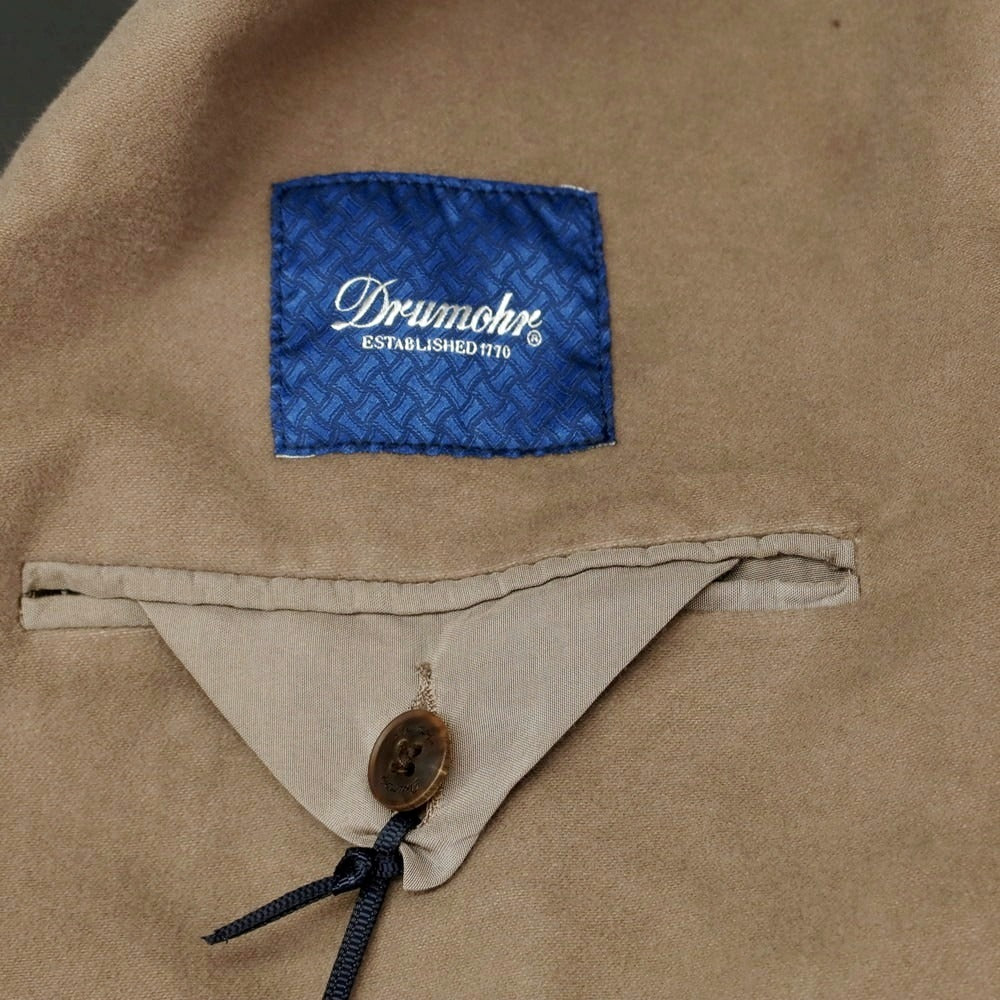 【新品】ドルモア DRUMOHR モールスキンコットン カジュアルジャケット アッシュブラウン【 50 】【 状態ランクN 】【 メンズ 】[DPD]