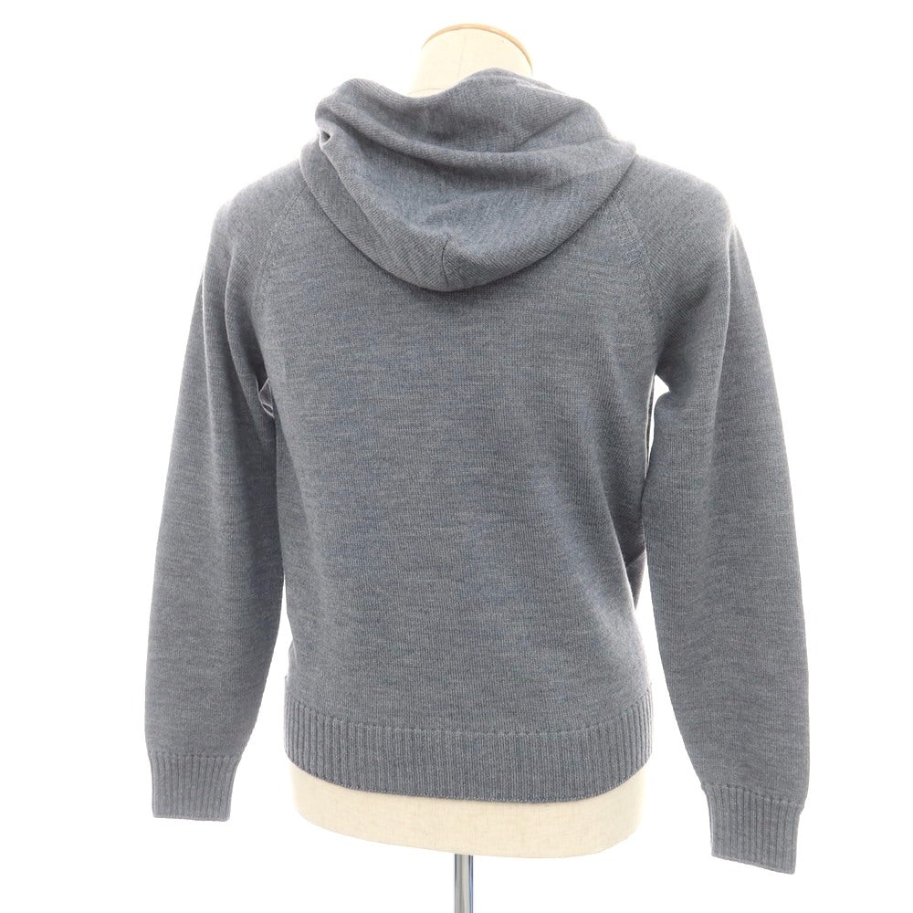 【新品】ドルモア DRUMOHR ウール プルオーバー ニット パーカー グレー【 44 】【 状態ランクN 】【 メンズ 】