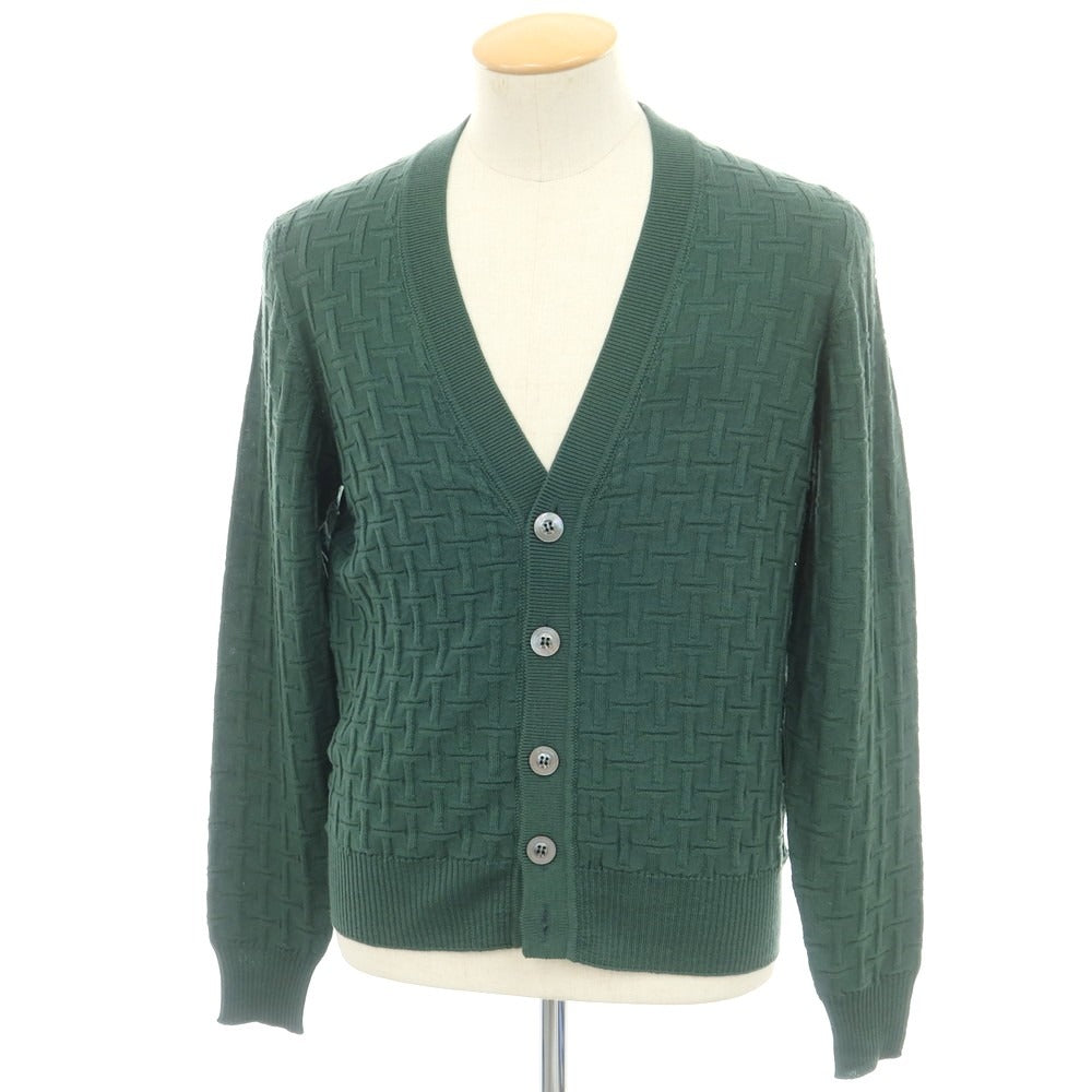 【新品】ドルモア DRUMOHR ウール カーディガン アッシュグリーン【 46 】【 状態ランクN 】【 メンズ 】