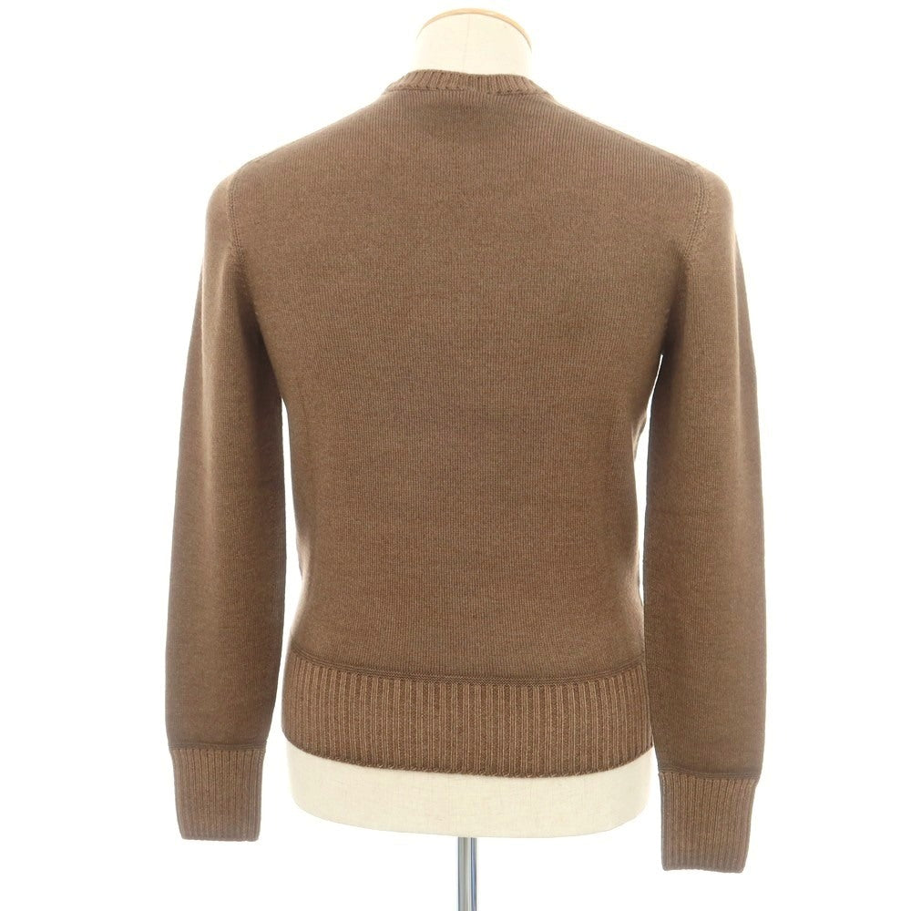 【新品】ドルモア DRUMOHR ウール クルーネック プルオーバーニット ブラウン【 42 】【 状態ランクN 】【 メンズ 】