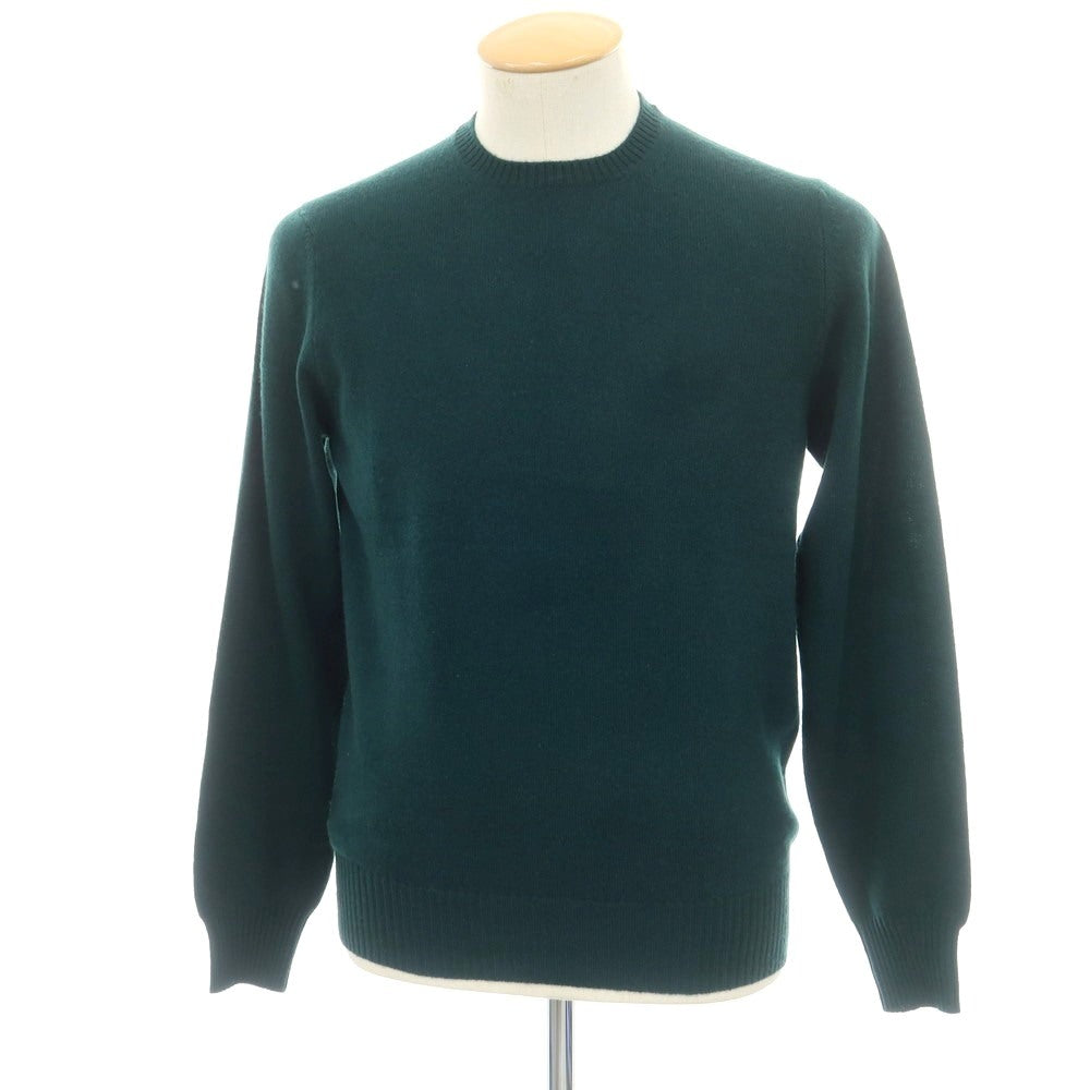 【新品】ドルモア DRUMOHR カシミヤ クルーネック プルオーバーニット ダークグリーン【 44 】【 状態ランクN 】【 メンズ 】