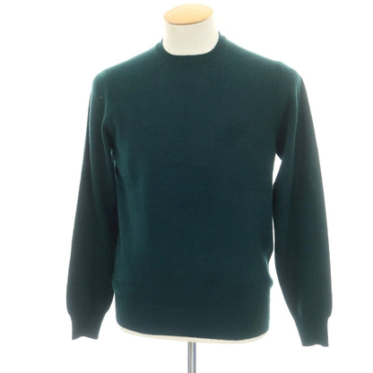 【新品】ドルモア DRUMOHR カシミヤ クルーネック プルオーバーニット ダークグリーン【 44 】【 状態ランクN 】【 メンズ 】