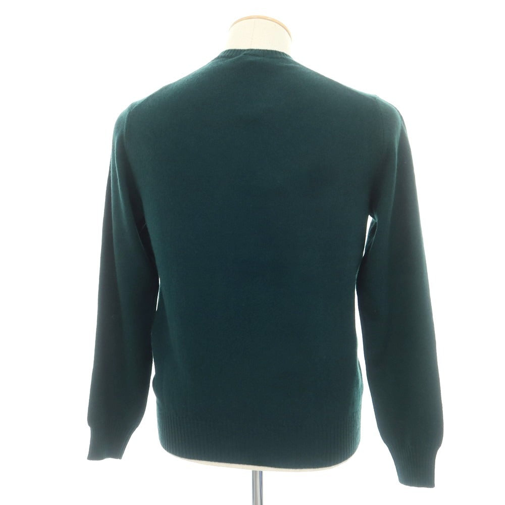【新品】ドルモア DRUMOHR カシミヤ クルーネック プルオーバーニット ダークグリーン【 44 】【 状態ランクN 】【 メンズ 】