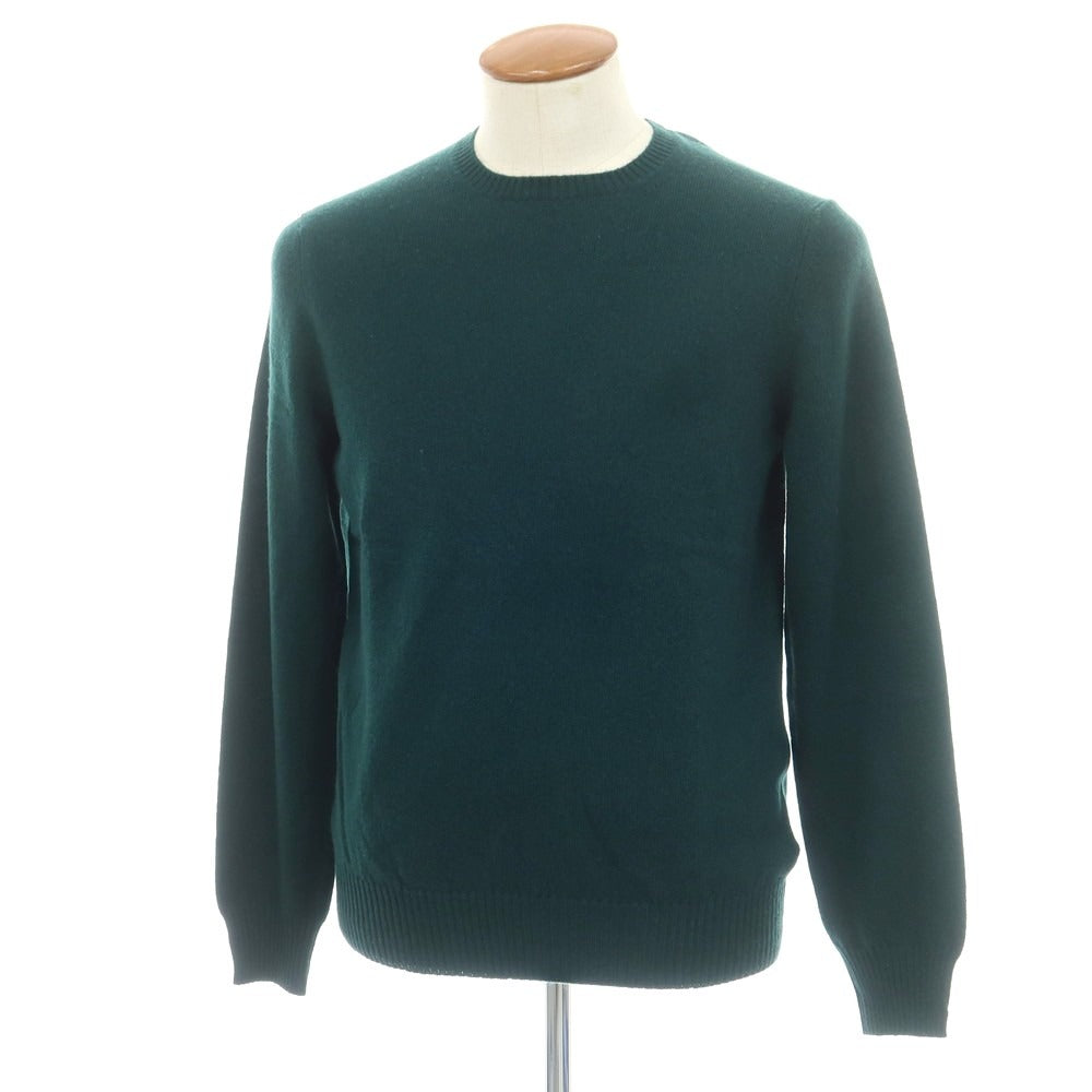 【新品】ドルモア DRUMOHR カシミヤ クルーネック プルオーバーニット ダークグリーン【 48 】【 状態ランクN 】【 メンズ 】