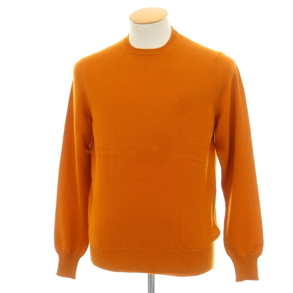 【新品】ドルモア DRUMOHR プルオーバーニット カシミヤ クルーネック プルオーバーニット オレンジ【サイズ46】【 状態ランクN 】【 メンズ 】[EPD]