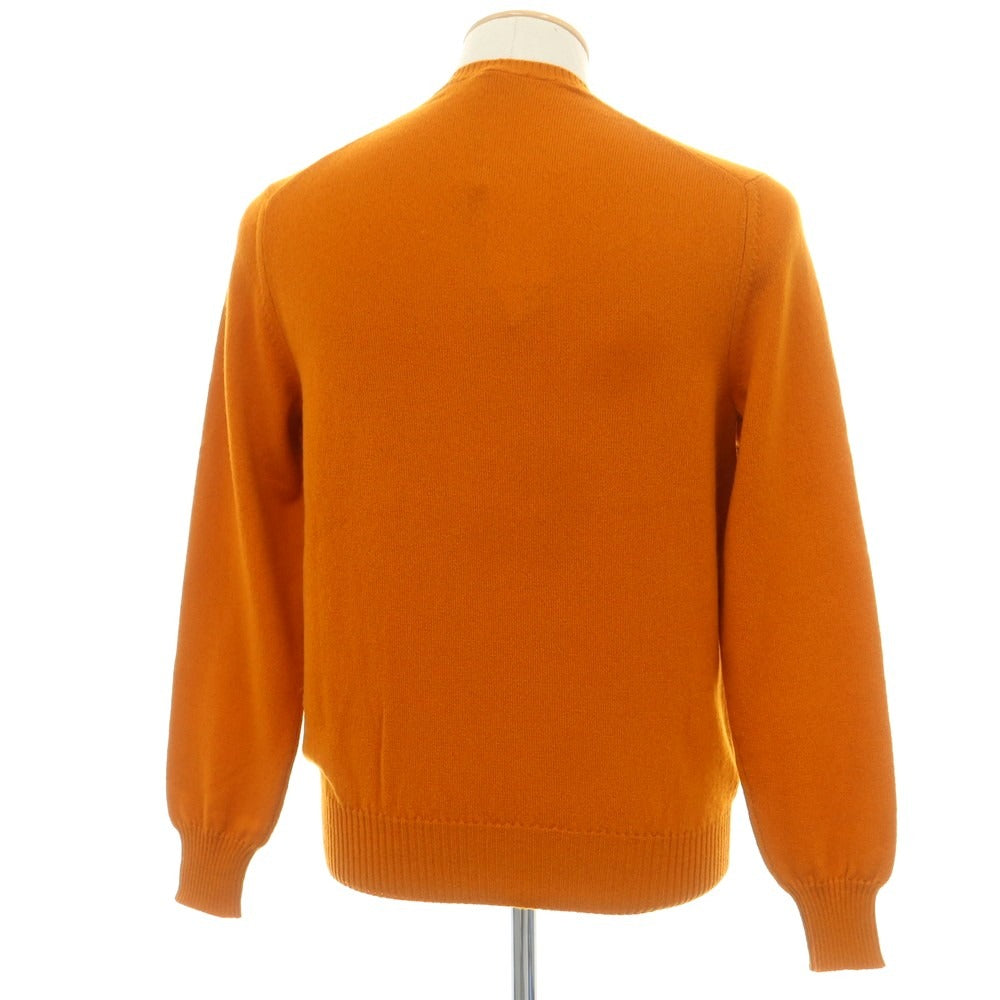 【新品】ドルモア DRUMOHR プルオーバーニット カシミヤ クルーネック プルオーバーニット オレンジ【サイズ46】【 状態ランクN 】【 メンズ 】[EPD]
