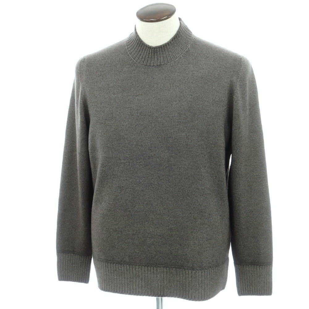 【新品】ドルモア DRUMOHR ウール モックネック プルオーバーニット オリーブグレー系【 52 】【 状態ランクN 】【 メンズ 】
