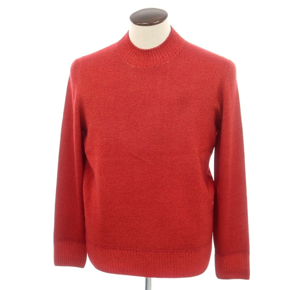 【新品】ドルモア DRUMOHR ウール モックネック プルオーバーニット レッド【 50 】【 状態ランクN 】【 メンズ 】