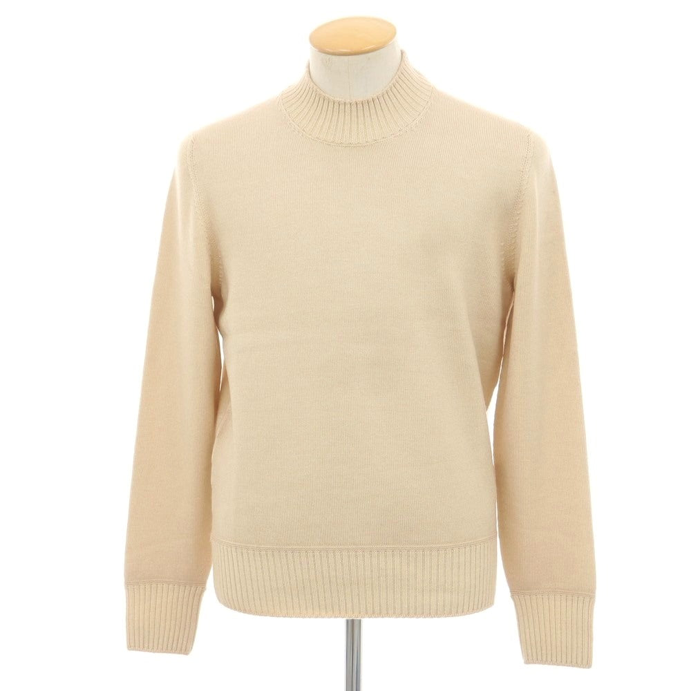 【新品アウトレット】ドルモア DRUMOHR ウール モックネック プルオーバーニット ベージュ【 46 】【 状態ランクN- 】【 メンズ 】