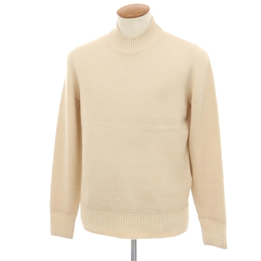 【新品】ドルモア DRUMOHR ウール モックネック プルオーバーニット ベージュ【 48 】【 状態ランクN 】【 メンズ 】