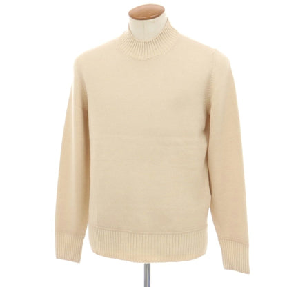 【新品】ドルモア DRUMOHR ウール モックネック プルオーバーニット ベージュ【 48 】【 状態ランクN 】【 メンズ 】