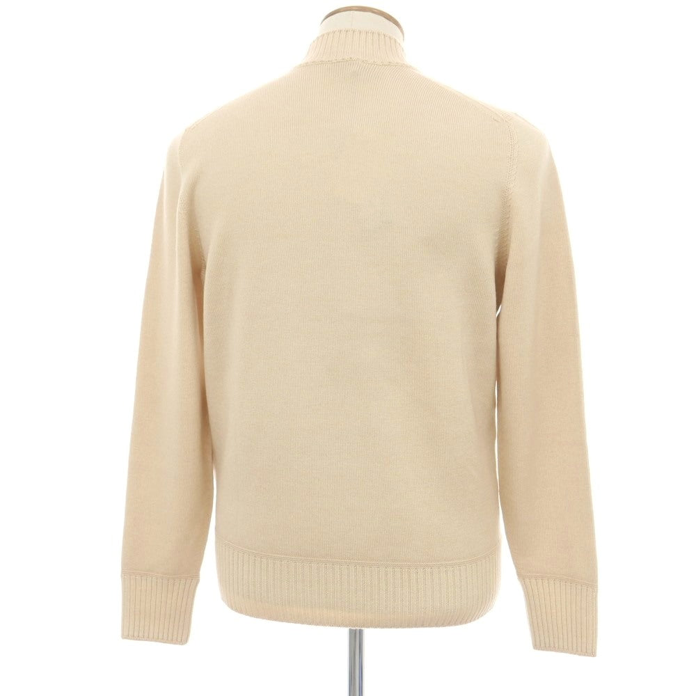 【新品】ドルモア DRUMOHR ウール モックネック プルオーバーニット ベージュ【 48 】【 状態ランクN 】【 メンズ 】