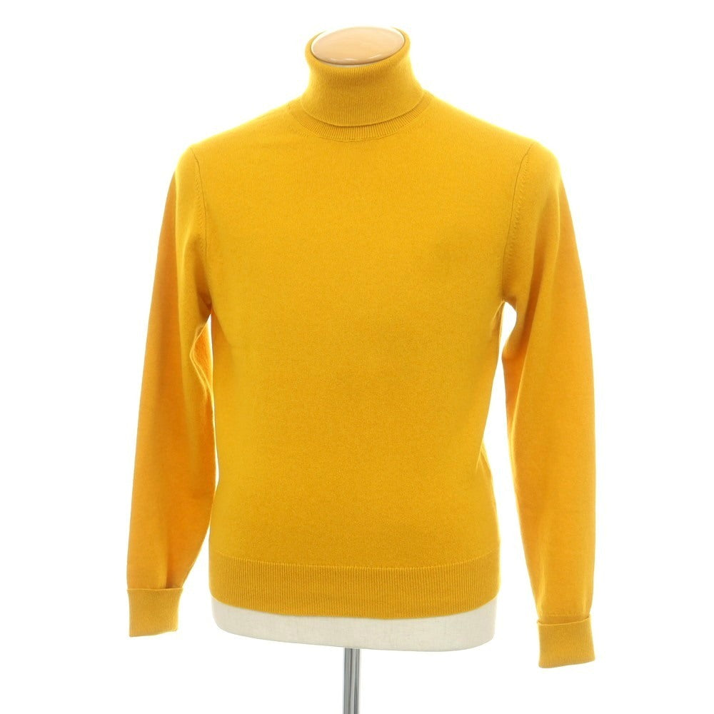 【新品】ドルモア DRUMOHR カシミヤ タートルネック プルオーバーニット サンフラワーイエロー【 44 】【 状態ランクN 】【 メンズ 】