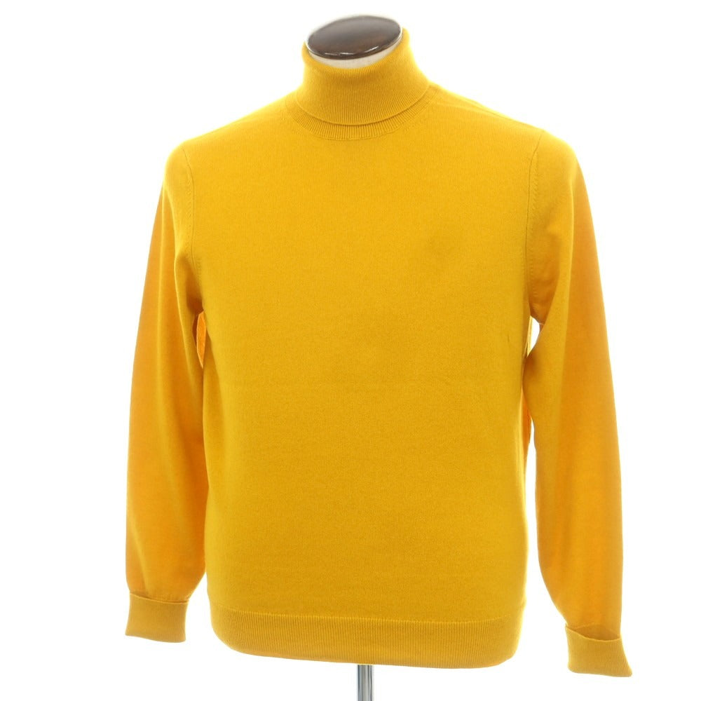 【新品】ドルモア DRUMOHR カシミヤ タートルネック プルオーバーニット サンフラワーイエロー【 50 】【 状態ランクN 】【 メンズ 】
