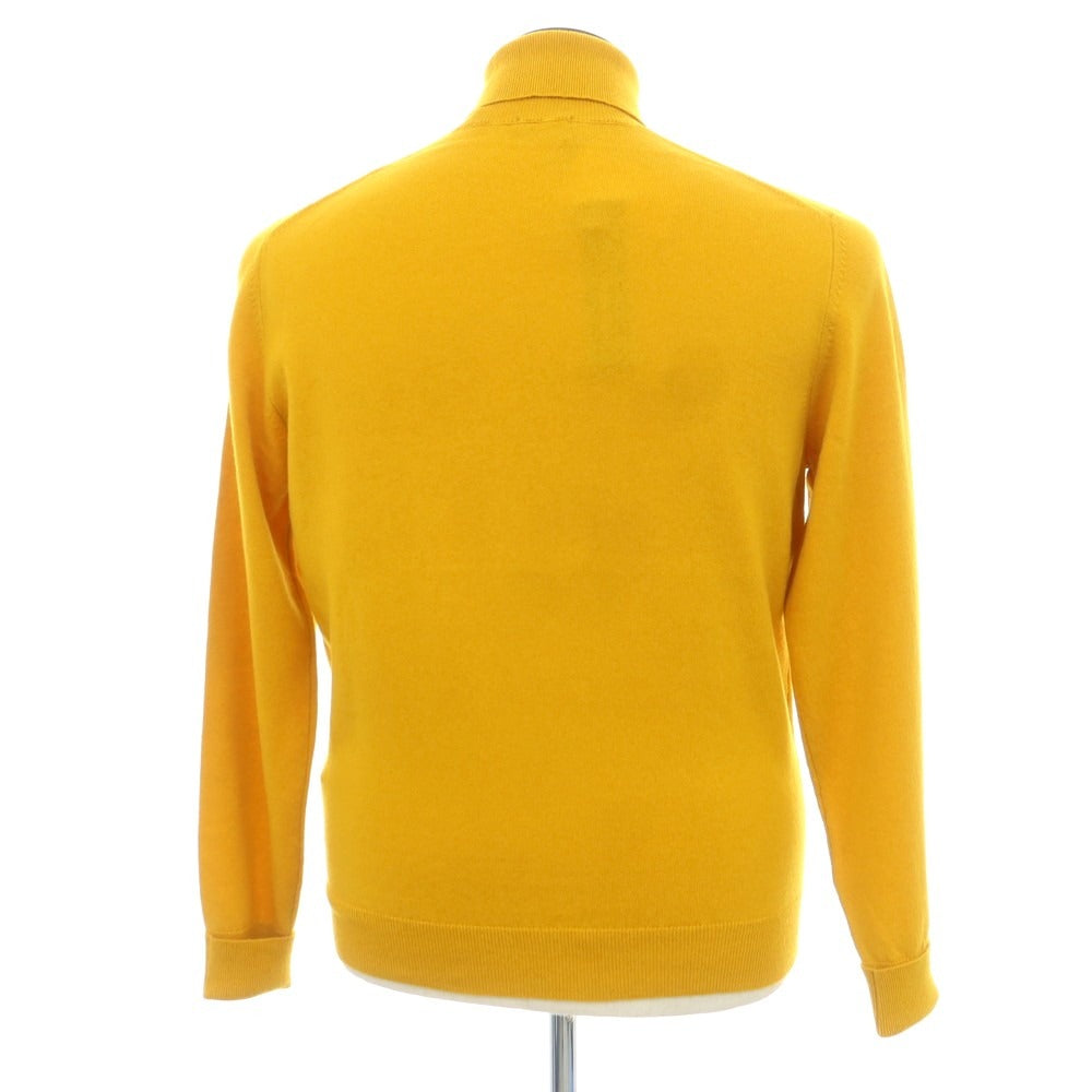 【新品】ドルモア DRUMOHR カシミヤ タートルネック プルオーバーニット サンフラワーイエロー【 50 】【 状態ランクN 】【 メンズ 】