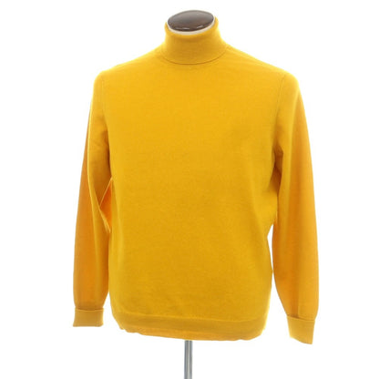 【新品】ドルモア DRUMOHR カシミヤ タートルネック プルオーバーニット サンフラワーイエロー【 52 】【 状態ランクN 】【 メンズ 】