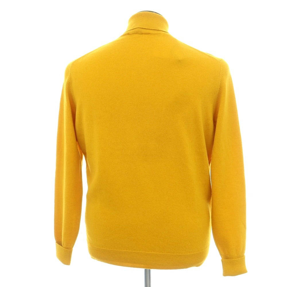 【新品】ドルモア DRUMOHR カシミヤ タートルネック プルオーバーニット サンフラワーイエロー【 52 】【 状態ランクN 】【 メンズ 】