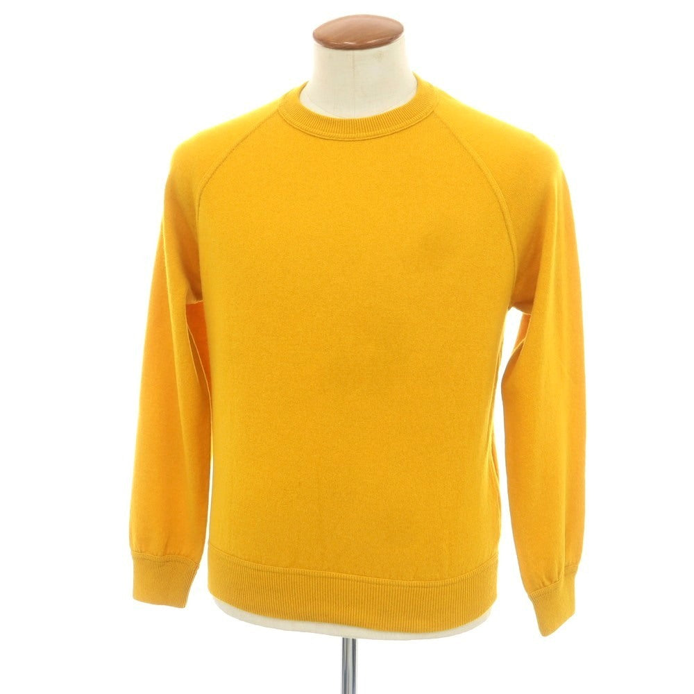 【新品】ドルモア DRUMOHR カシミヤ クルーネック プルオーバーニット サンフラワーイエロー【 48 】【 状態ランクN 】【 メンズ 】