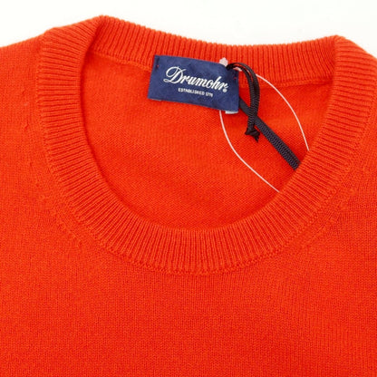 【新品】ドルモア DRUMOHR カシミヤ クルーネック プルオーバーニット レッド【 44 】【 状態ランクN 】【 メンズ 】