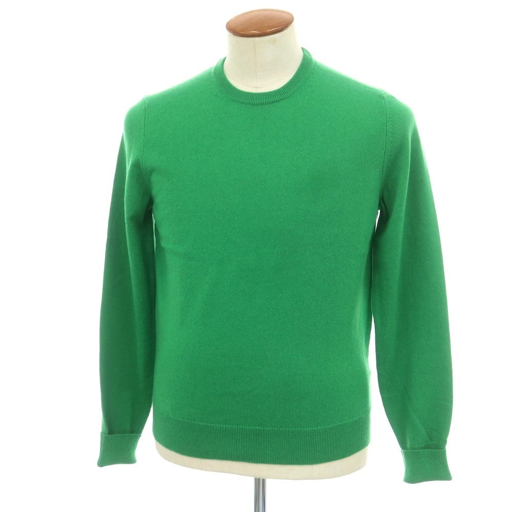 【新品】ドルモア DRUMOHR カシミヤ クルーネック プルオーバーニット グリーン【 48 】【 状態ランクN 】【 メンズ 】