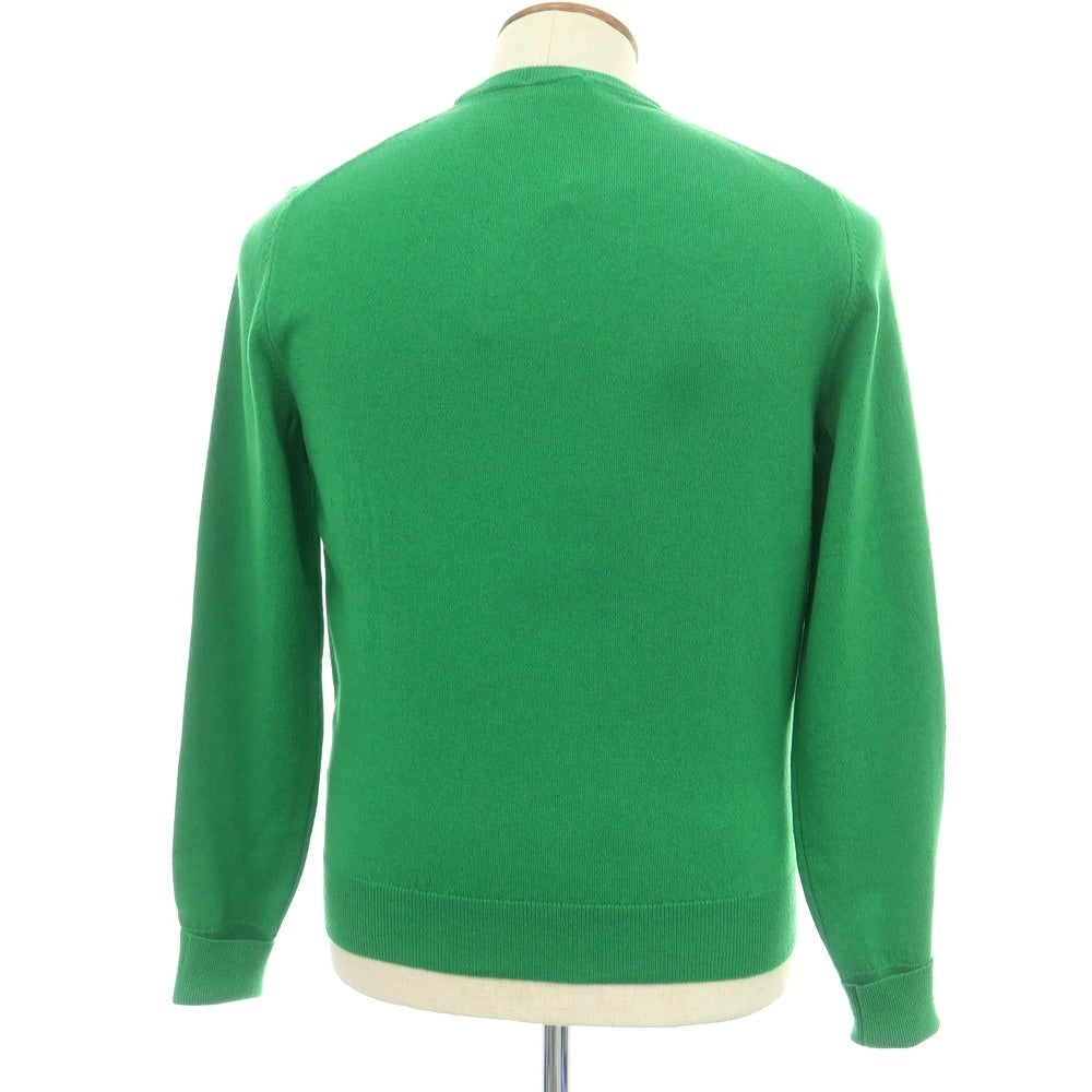 【新品】ドルモア DRUMOHR カシミヤ クルーネック プルオーバーニット グリーン【 48 】【 状態ランクN 】【 メンズ 】