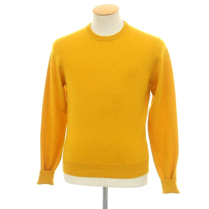 【新品】ドルモア DRUMOHR カシミヤ クルーネック プルオーバーニット サンフラワーイエロー【 44 】【 状態ランクN 】【 メンズ 】