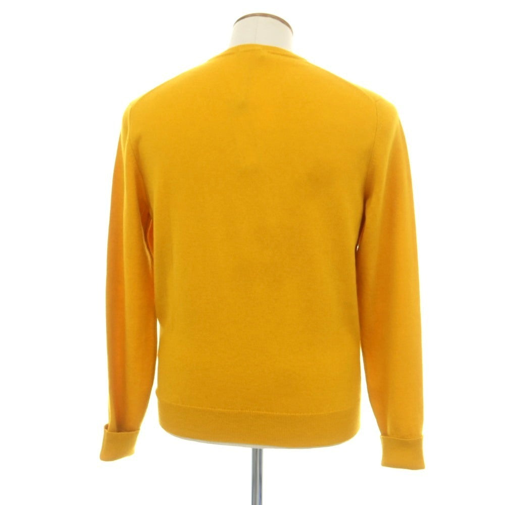 【新品】ドルモア DRUMOHR カシミヤ クルーネック プルオーバーニット サンフラワーイエロー【 48 】【 状態ランクN 】【 メンズ 】