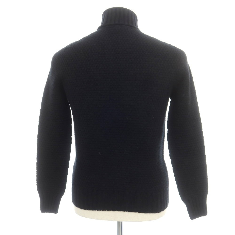【新品】ドルモア DRUMOHR ラムズウール タートルネック プルオーバーニット ブラック【 44 】【 状態ランクN 】【 メンズ 】