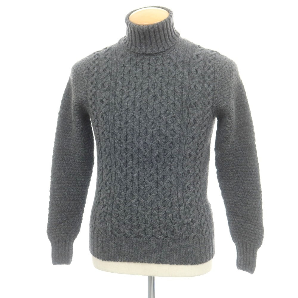 【新品】ドルモア DRUMOHR ラムズウール タートルネック プルオーバーニット グレー【 42 】【 状態ランクN 】【 メンズ 】